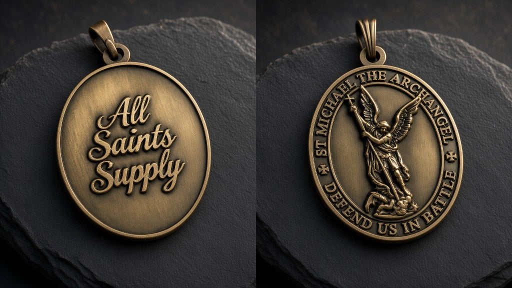 St. Michael the Archangel medal — obverse and reverse